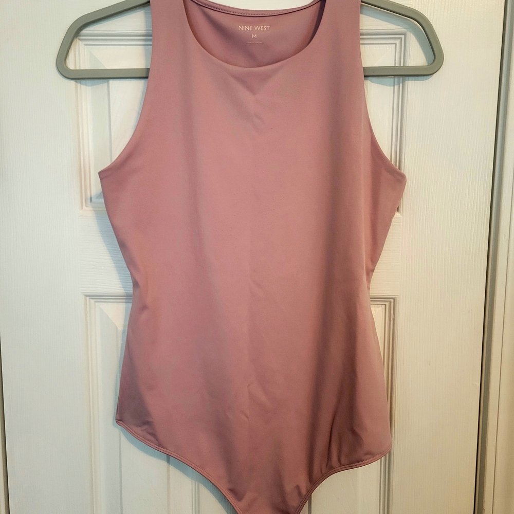 Nine West Pink Fitted Bodysuit